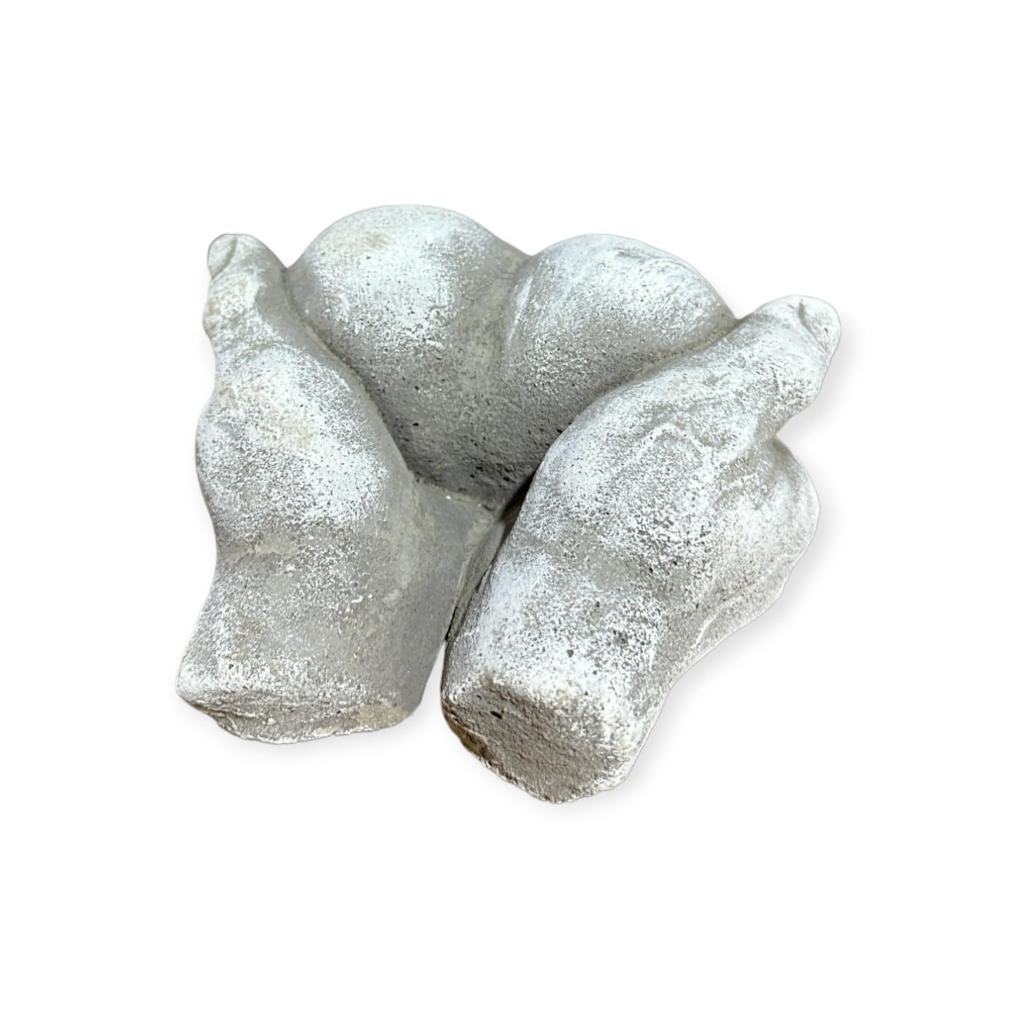 Herz in Hand Steinfigur - Handgefertigtes, Frostsicheres Betonherz aus Deutscher Produktion - 10/17/17 cm, Ca. 2,2 kg für Innen/Außenbereich