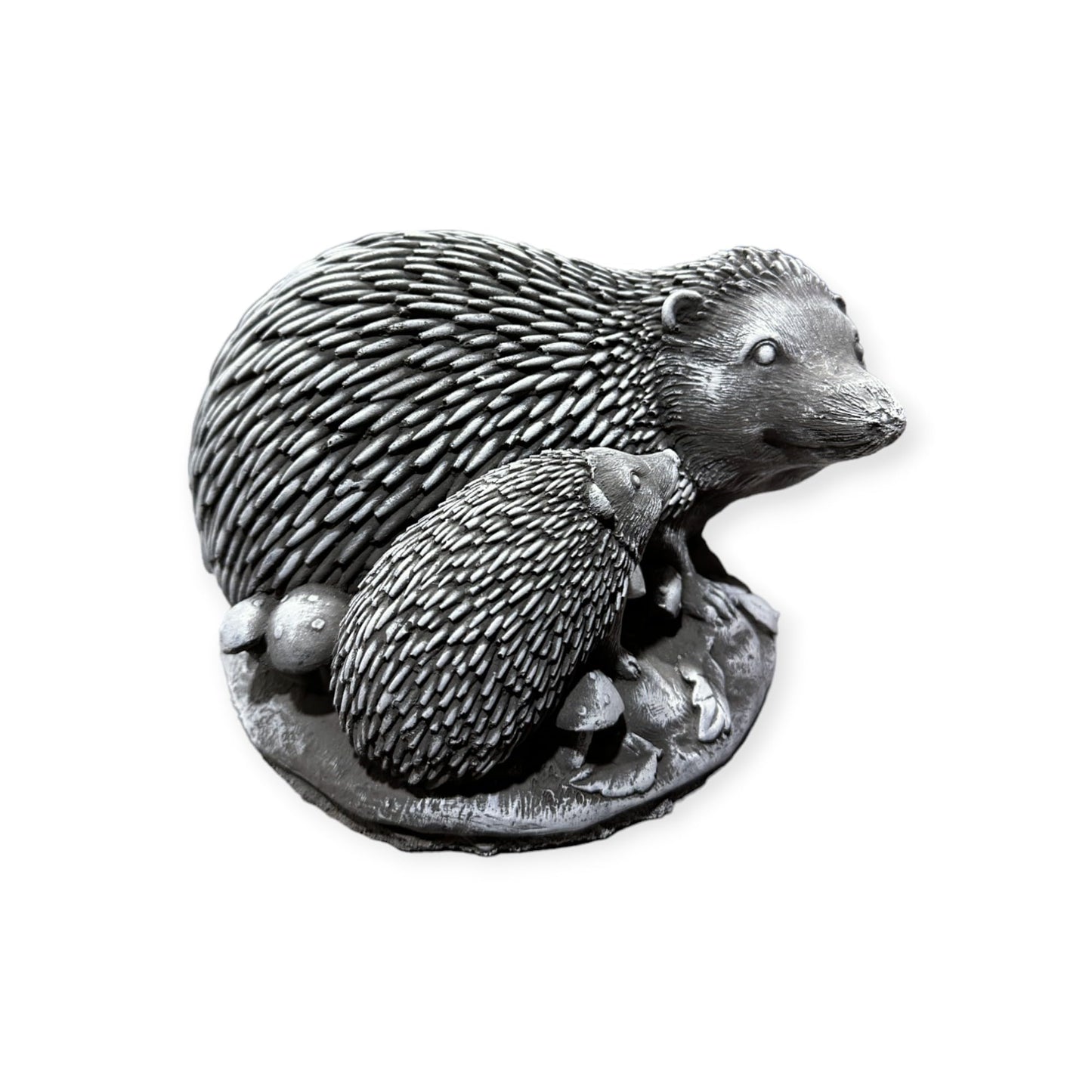 Igel mit Jungem - Frostsichere Steinfigur aus Beton Maße Höhe/Breite/Tiefe: 12/20/14 cm Gewicht ca. 3,75 kg