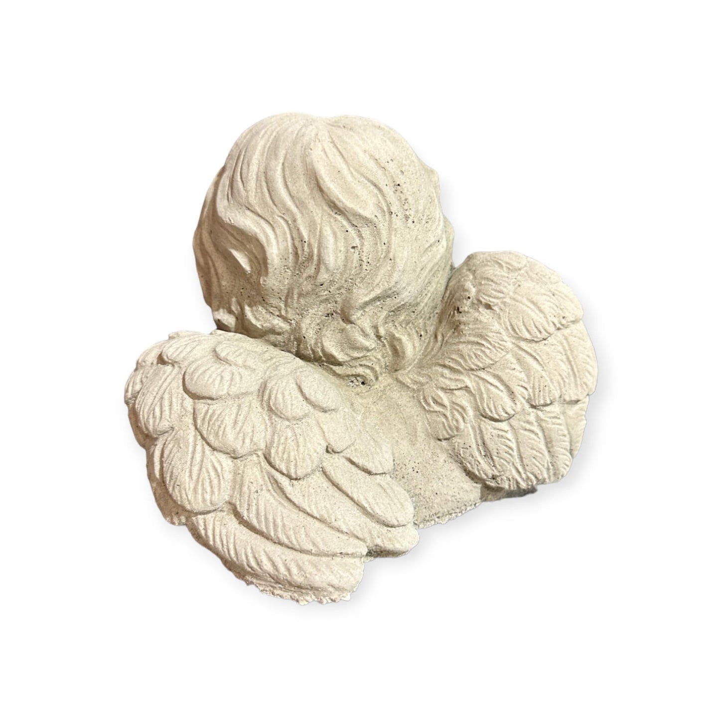 Kleine Engel Steinfigur als sentimentale Dekoration für Haus und Garten. Massiv und frostsicher Höhe 14cm und ca. 2,2kg