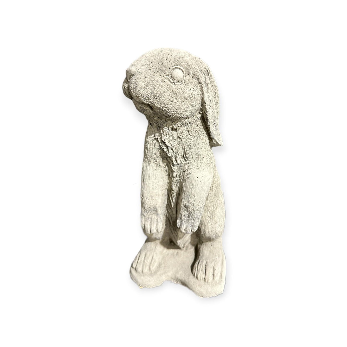 Kleiner Stehender Hase Hazel: Steinguss, 1,6kg, 21x10x11cm - Frostsicher & Witterungsbeständig für Haus und Garten, Steinfigur
