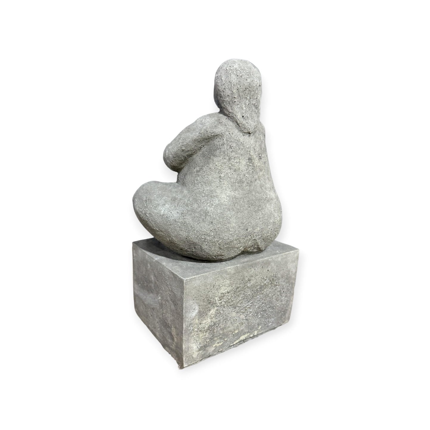Yoga Dame auf Sockel