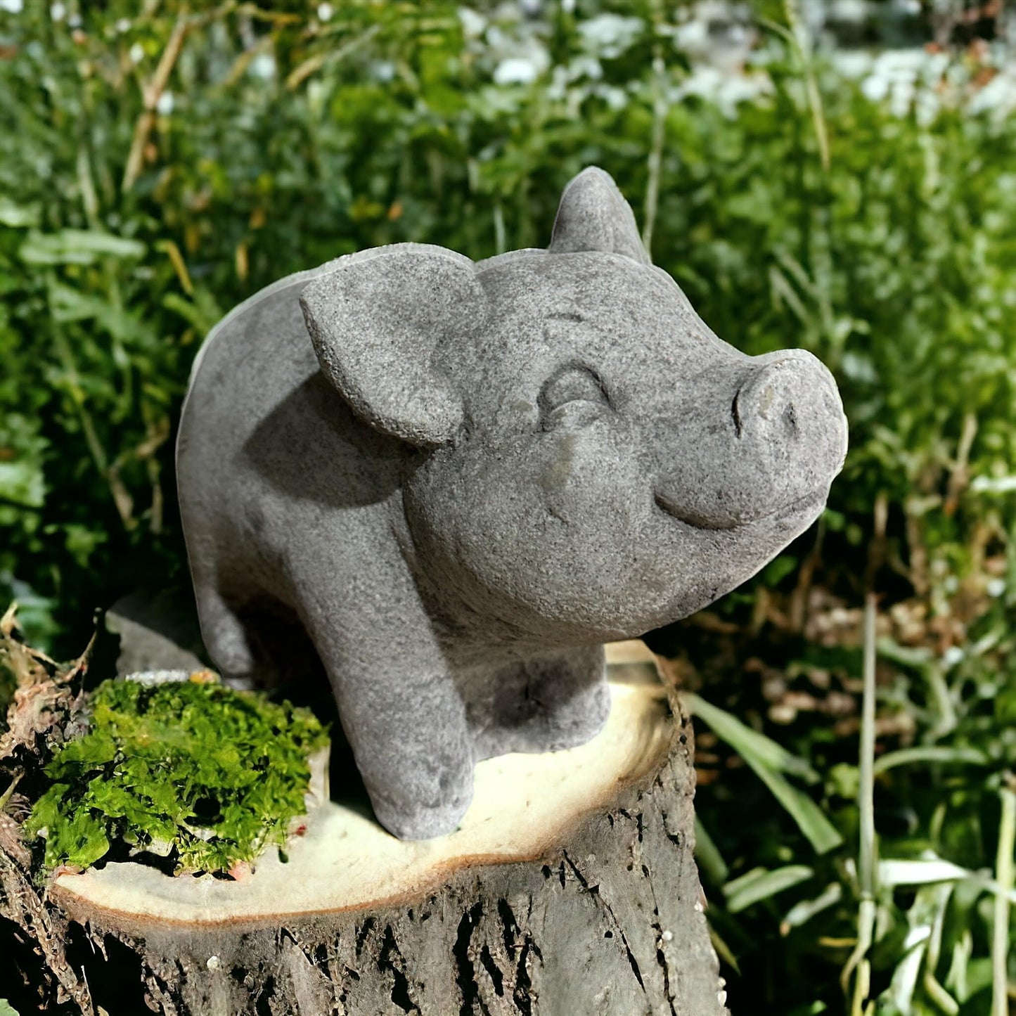Frostsicheres kleines Schwein - Handgefertigt in Deutschland - H 21cm x B 13cm x T 25cm
