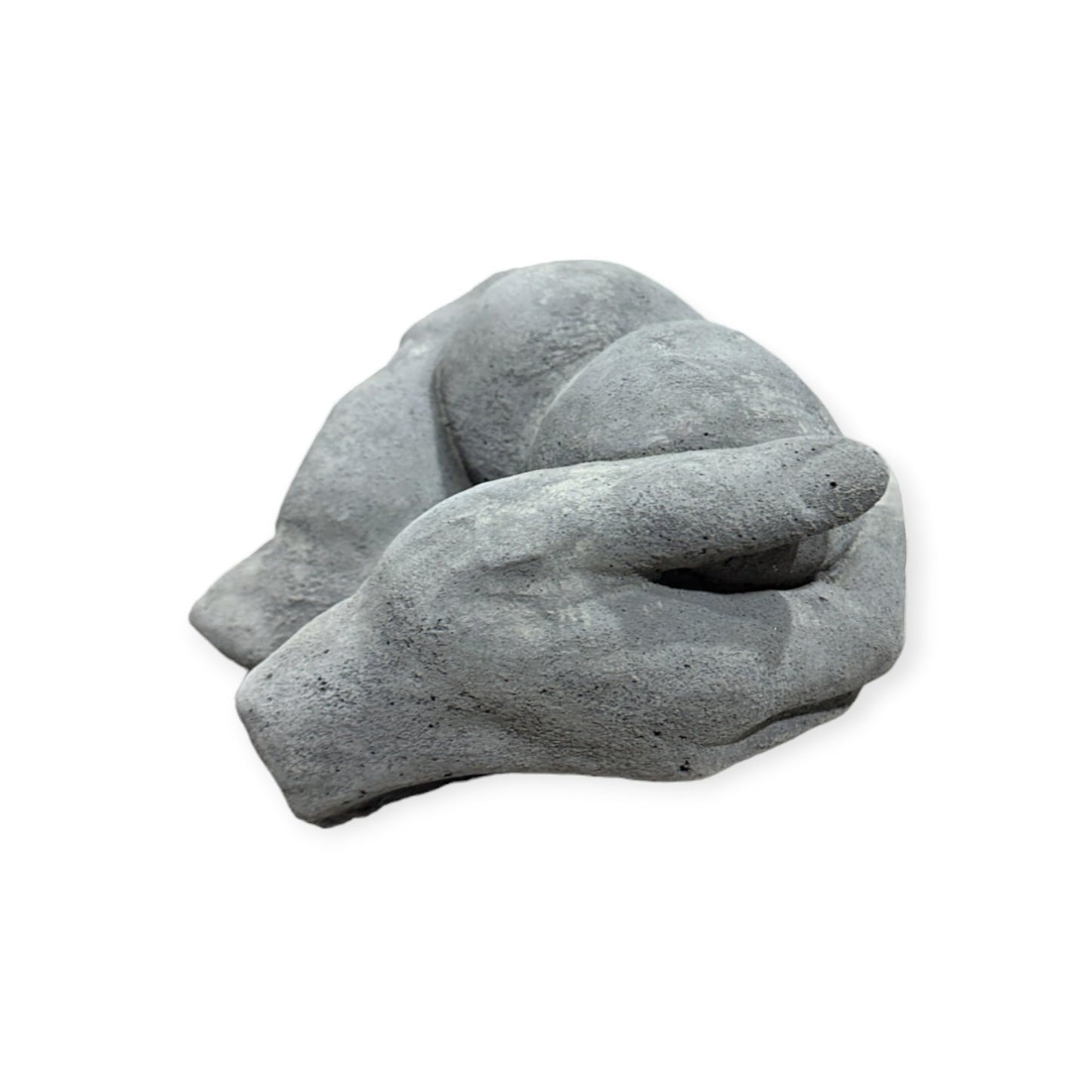 Herz in Hand Steinfigur - Handgefertigtes, Frostsicheres Betonherz aus Deutscher Produktion - 10/17/17 cm, Ca. 2,2 kg für Haus und Garten