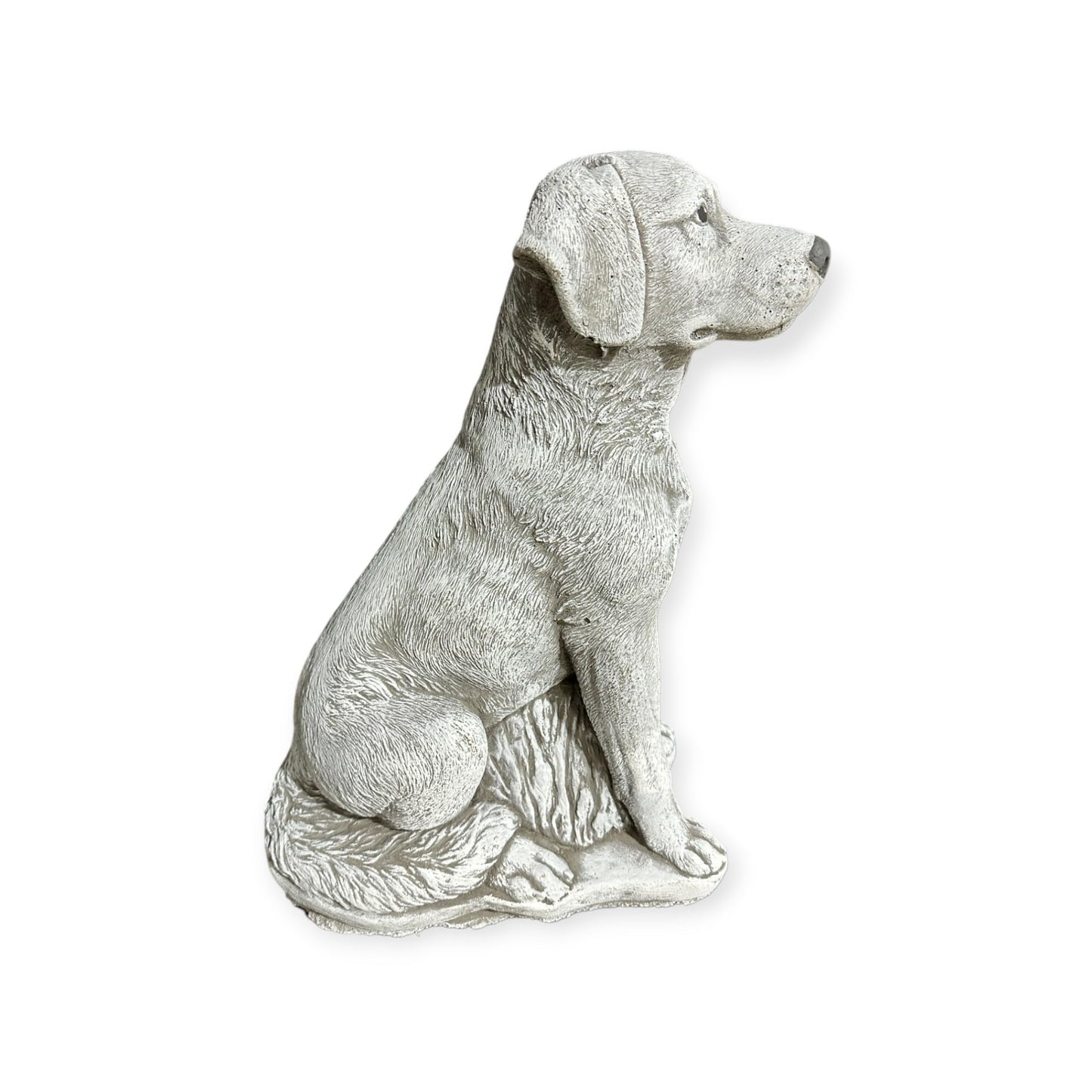 Großer Labrador Charly: Massiver Steinguss, 23+kg, 49x33x19cm - Frostsicher & Witterungsbeständig