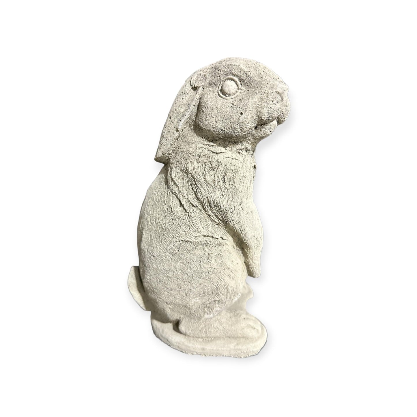 Kleiner Stehender Hase Hazel: Steinguss, 1,6kg, 21x10x11cm - Frostsicher & Witterungsbeständig für Haus und Garten, Steinfigur