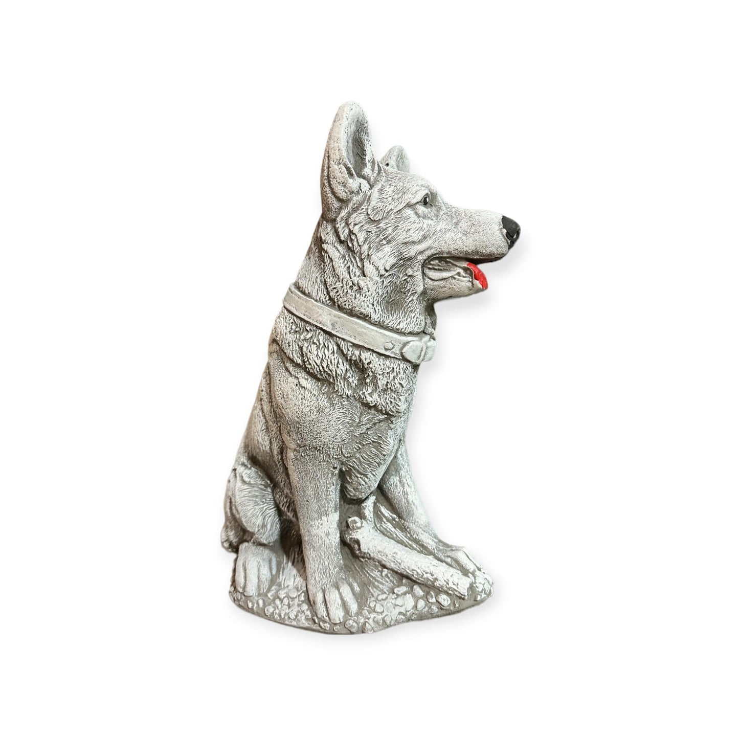 Imposante Steinfigur Deutscher Schäferhund: 15kg, 42x20x29 cm, Frostsicher, Witterungsbeständig, Haus und Garten