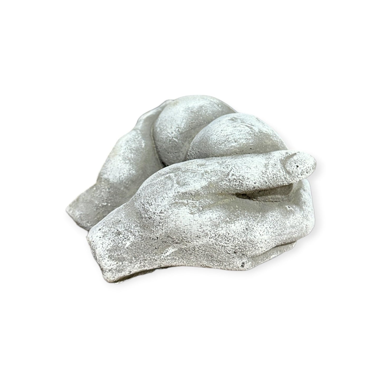 Herz in Hand Steinfigur - Handgefertigtes, Frostsicheres Betonherz aus Deutscher Produktion - 10/17/17 cm, Ca. 2,2 kg für Innen/Außenbereich