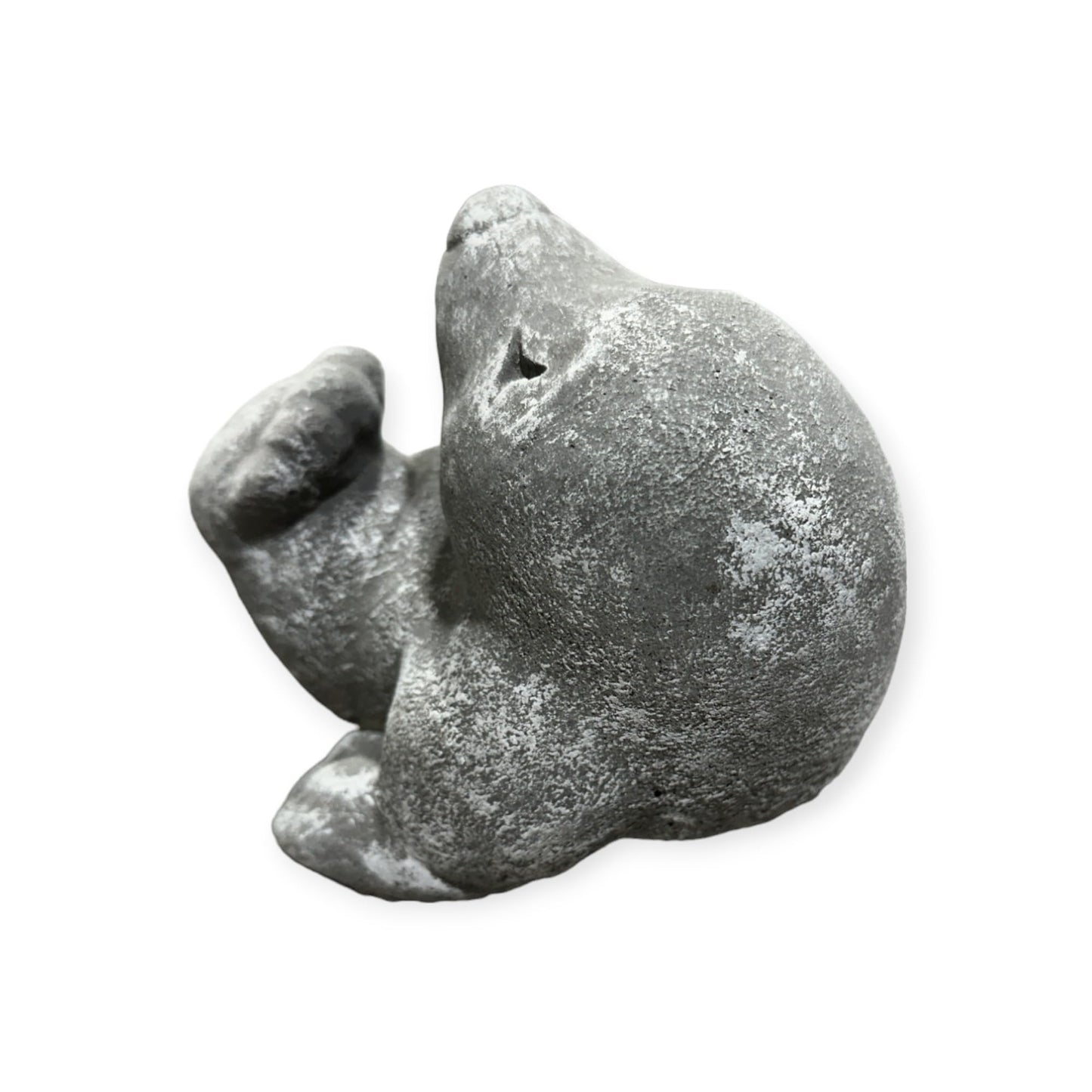 Verspielter Maulwurf auf dem Rücken liegend - Robuste Steinguss-Skulptur Maße (H/B/T): 14/15/16 cm für Haus und Garten