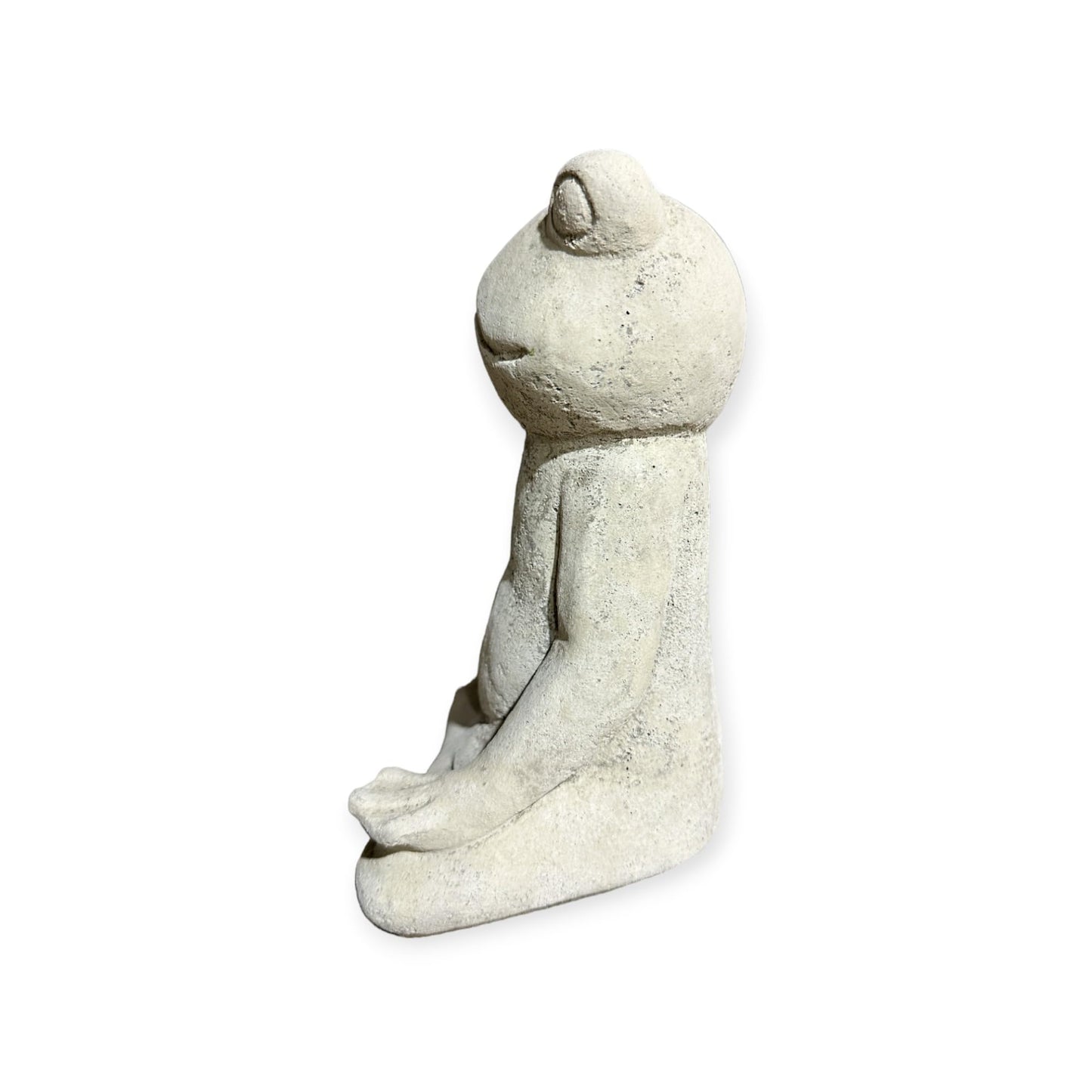 Kleiner Frosch in Yogaposition - Höhe 19cm, Breite 13cm, Tiefe 9cm für Haus und Garten