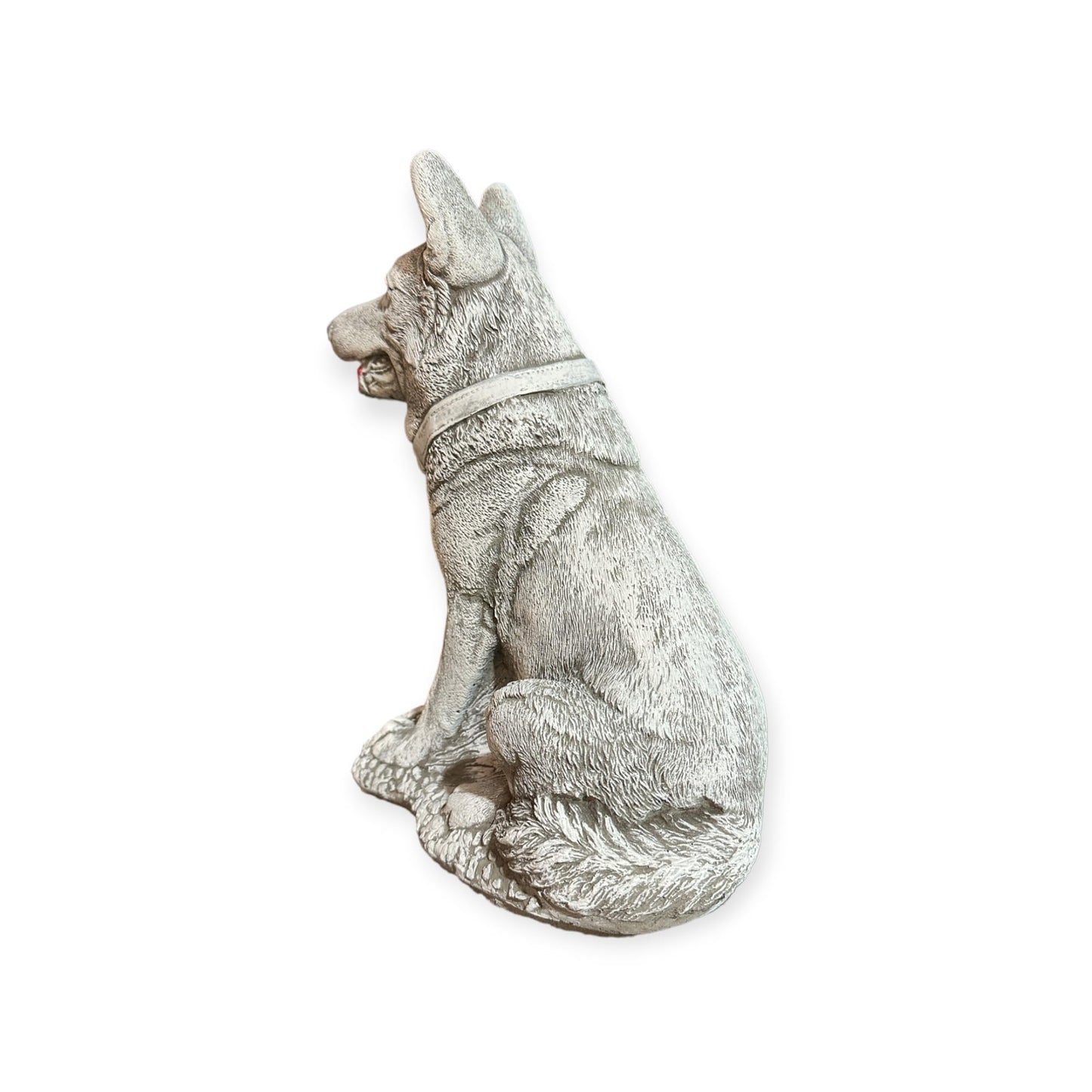 Imposante Steinfigur Deutscher Schäferhund: 15kg, 42x20x29 cm, Frostsicher, Witterungsbeständig, Haus und Garten