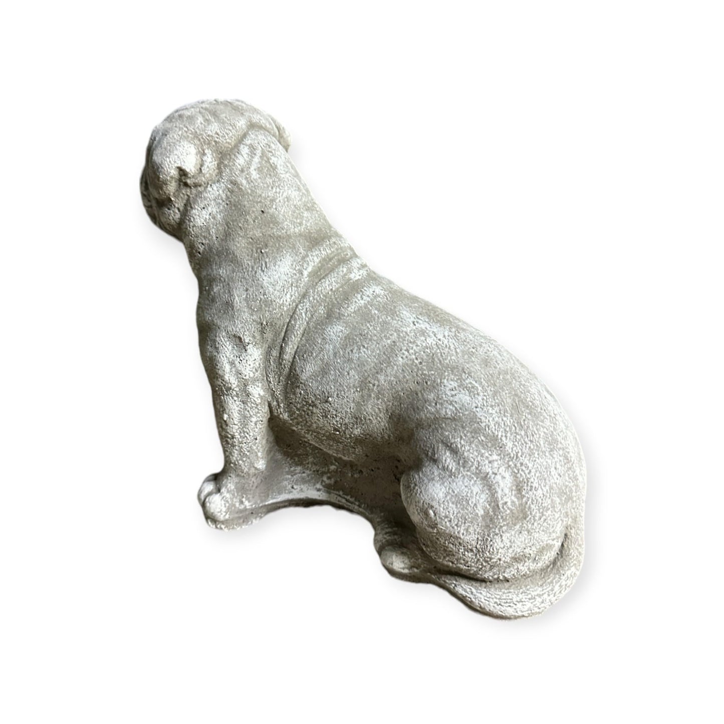 Bordeauxdogge Steinfigur: Massiver Steinguss, 5kg, 24x24x13 cm, Frostsicher