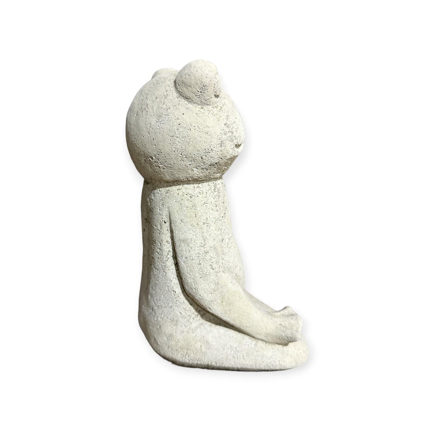 Kleiner Frosch in Yogaposition - Höhe 19cm, Breite 13cm, Tiefe 9cm für Haus und Garten