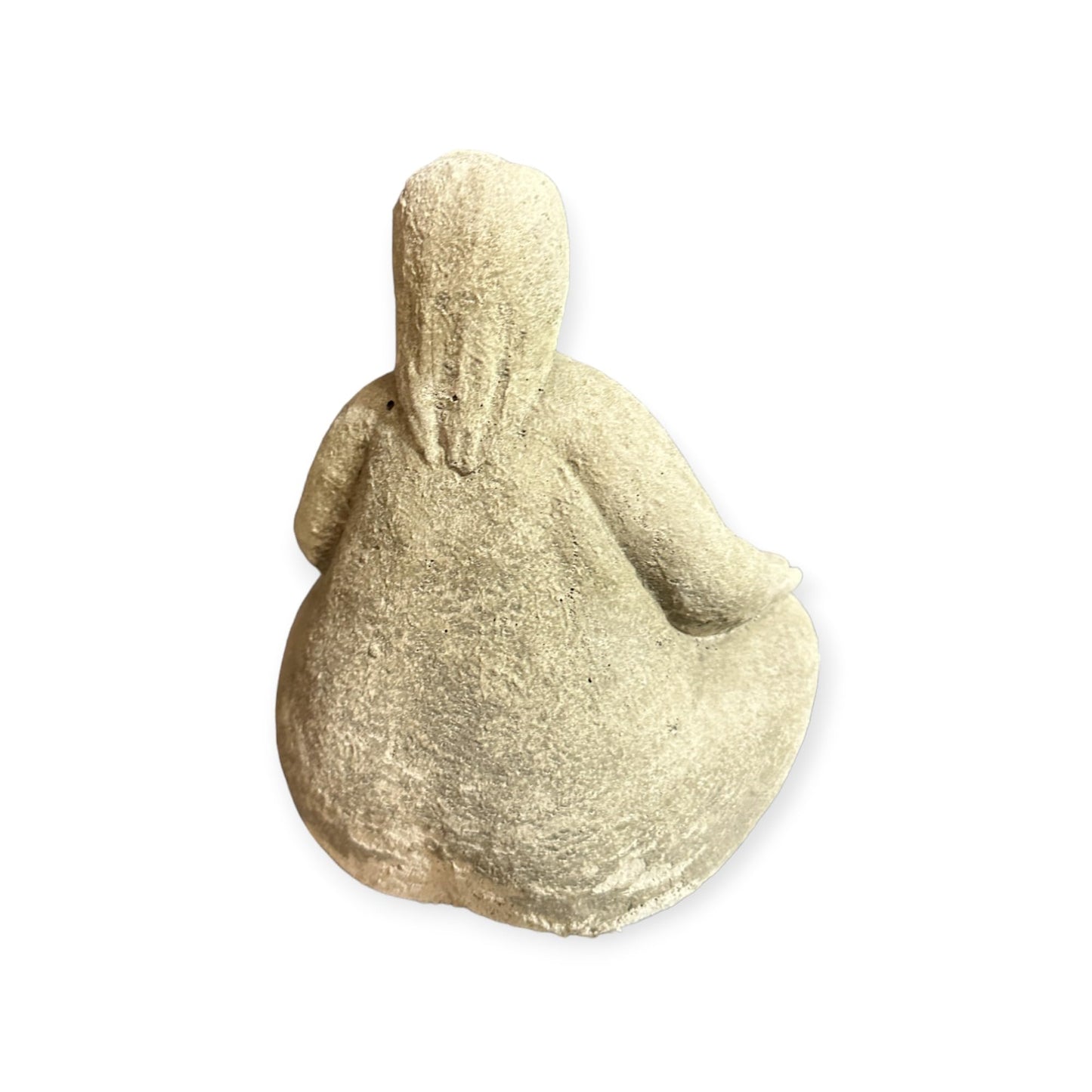 Dicke Dame Matilda in Yogapose als Massive Steinfigur. Frostsicher, Dekoration für Haus und Garten, Yoga Höhe: 20cm und ca 3kg