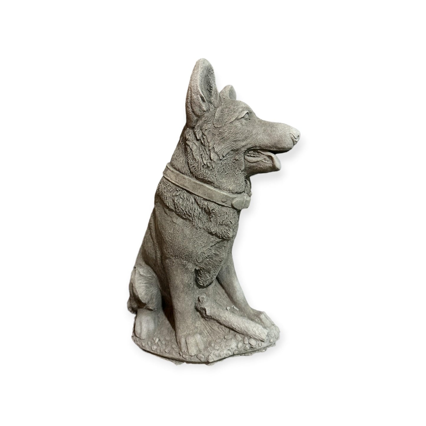 Imposante Steinfigur Deutscher Schäferhund: 15kg, 42x20x29 cm, Frostsicher, Witterungsbeständig