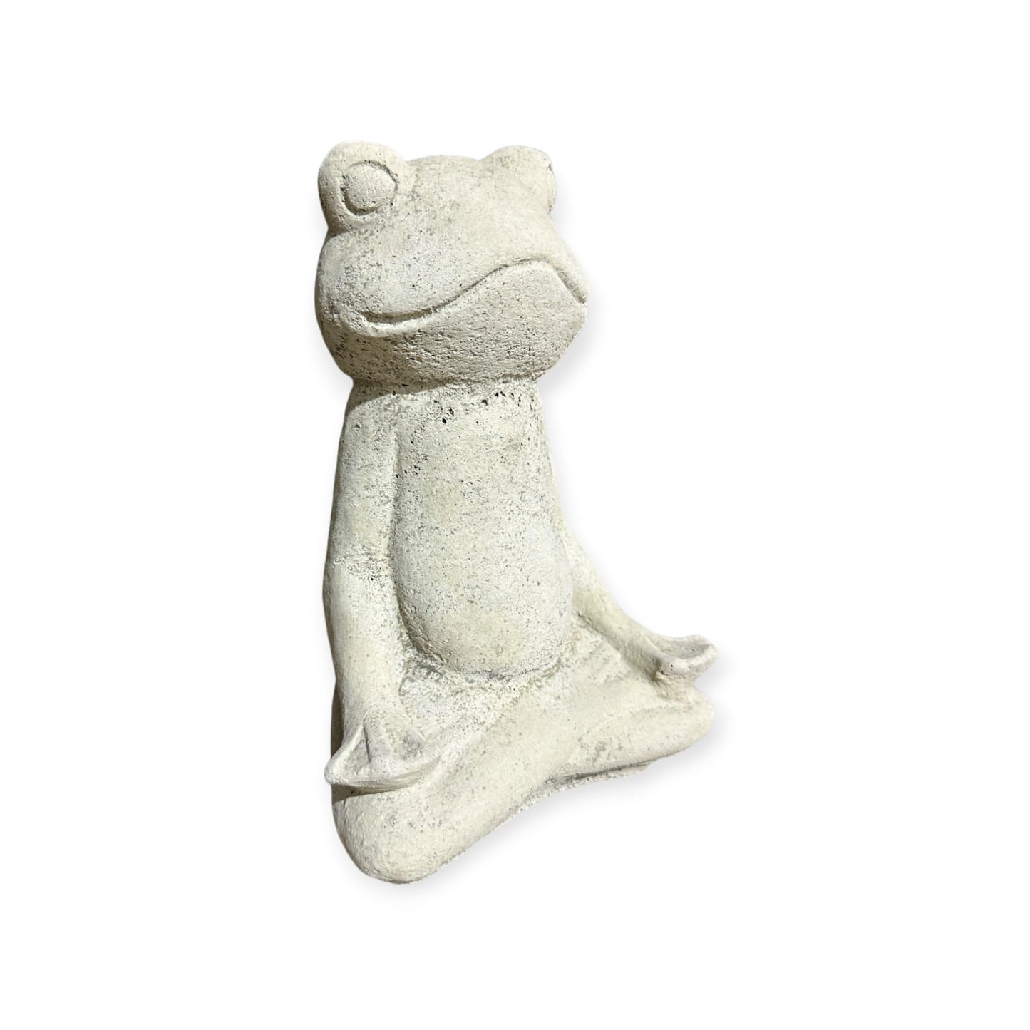 Kleiner Frosch in Yogaposition - Höhe 19cm, Breite 13cm, Tiefe 9cm für Haus und Garten
