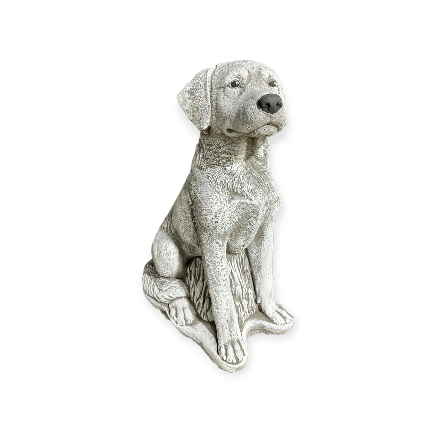 Großer Labrador Charly: Massiver Steinguss, 23+kg, 49x33x19cm - Frostsicher & Witterungsbeständig