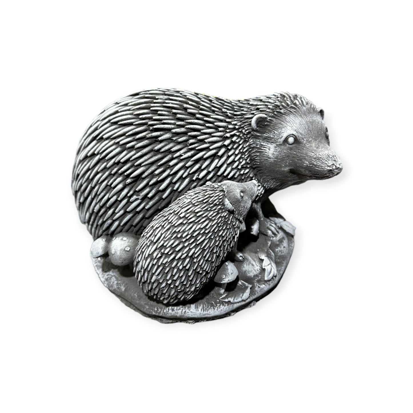 Igel mit Jungem - Frostsichere Steinfigur aus Beton Maße Höhe/Breite/Tiefe: 12/20/14 cm Gewicht ca. 3,75 kg