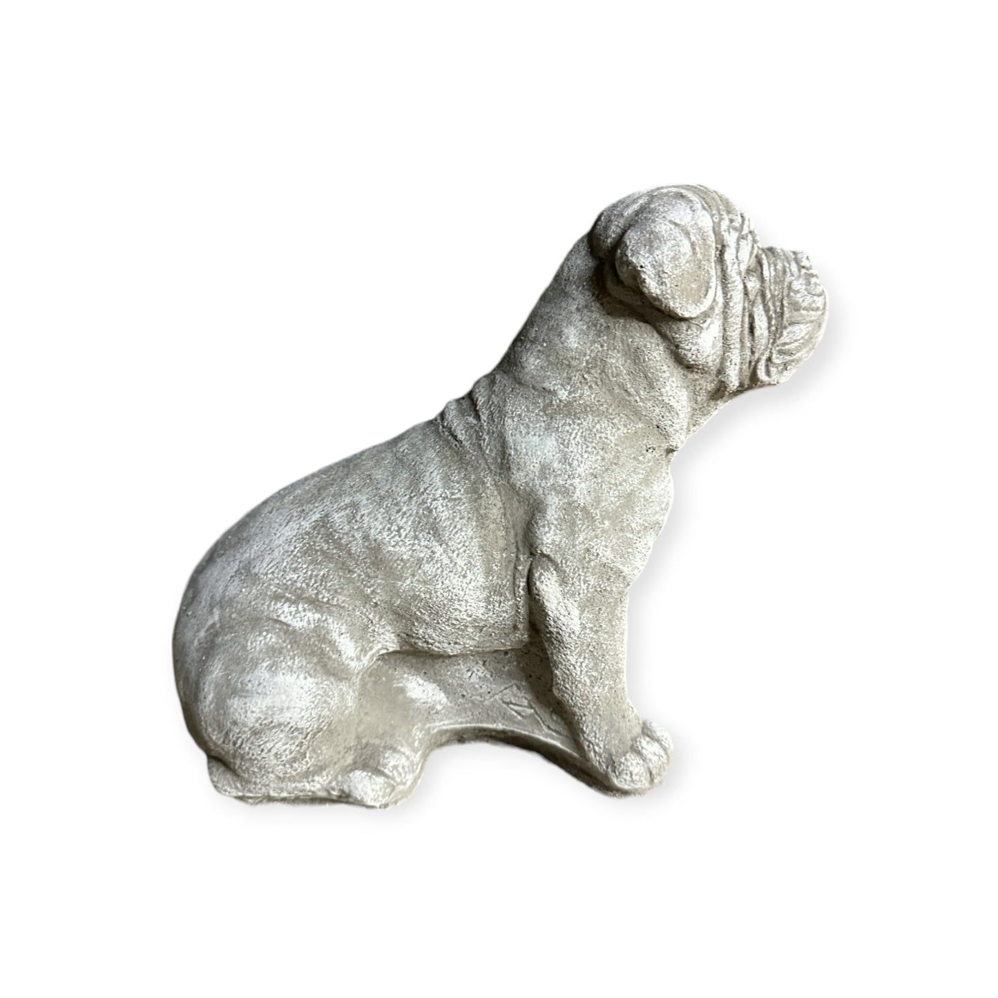 Bordeauxdogge Steinfigur: Massiver Steinguss, 5kg, 24x24x13 cm, Frostsicher