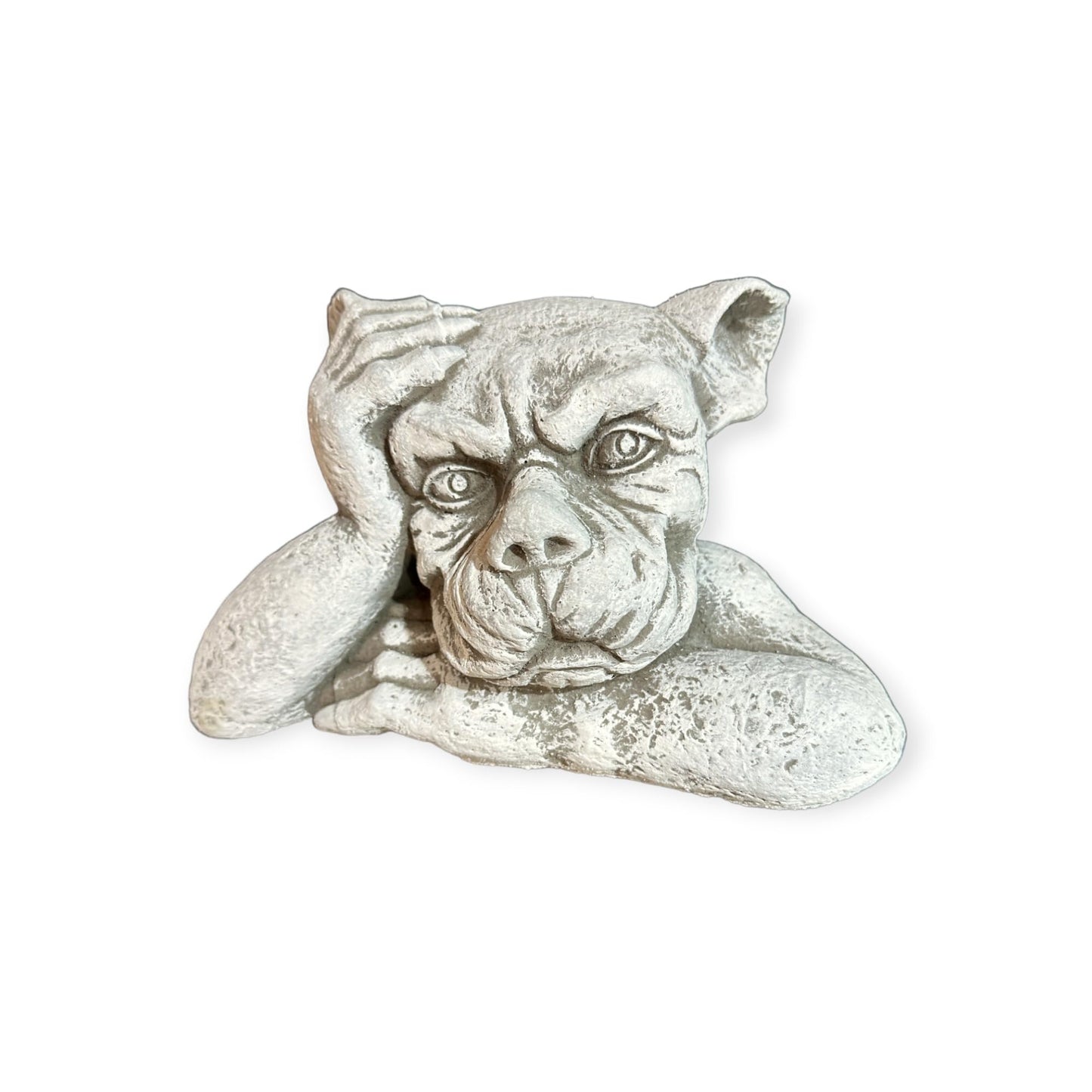 Gargoyle Torwächter: Massiver Steinguss, 4,5kg, 16x28x14 cm, Frostsicher
