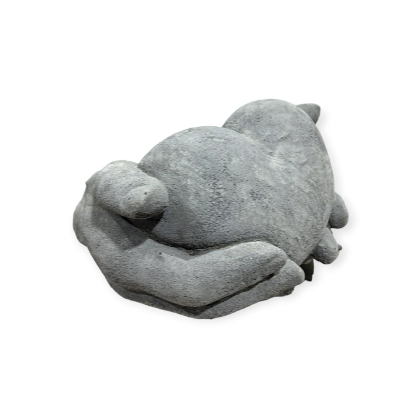 Herz in Hand Steinfigur - Handgefertigtes, Frostsicheres Betonherz aus Deutscher Produktion - 10/17/17 cm, Ca. 2,2 kg für Haus und Garten