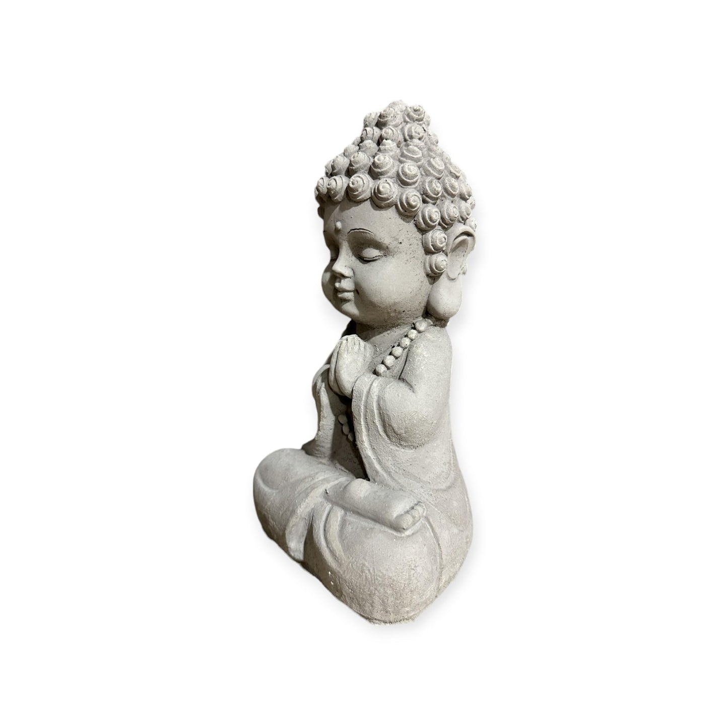 Gartenmönch - Kleine Mönch-Figur für Zauberhafte Gärten (Maße H/B/T 26/12/9 cm, ca. 2,25 kg) Frostsichere Steinfigur aus Beton
