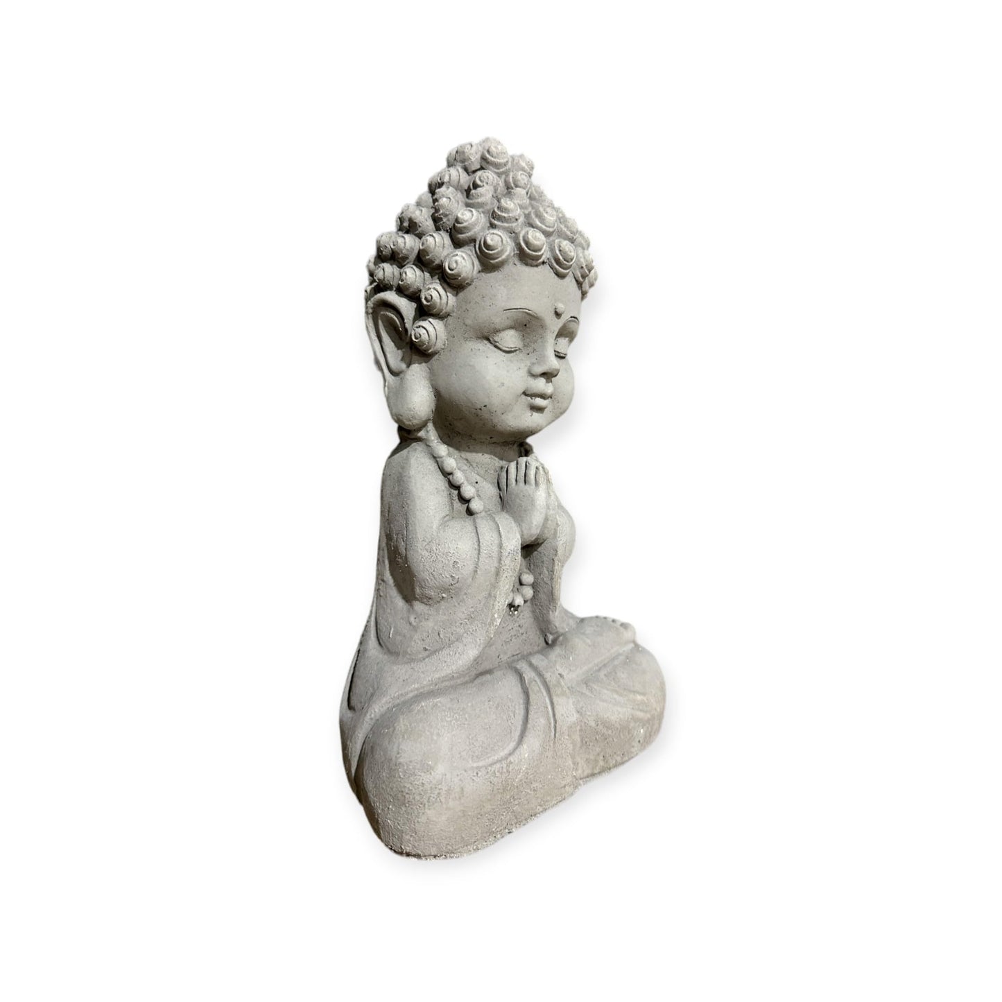 Gartenmönch - Kleine Mönch-Figur für Zauberhafte Gärten (Maße H/B/T 26/12/9 cm, ca. 2,25 kg) Frostsichere Steinfigur aus Beton