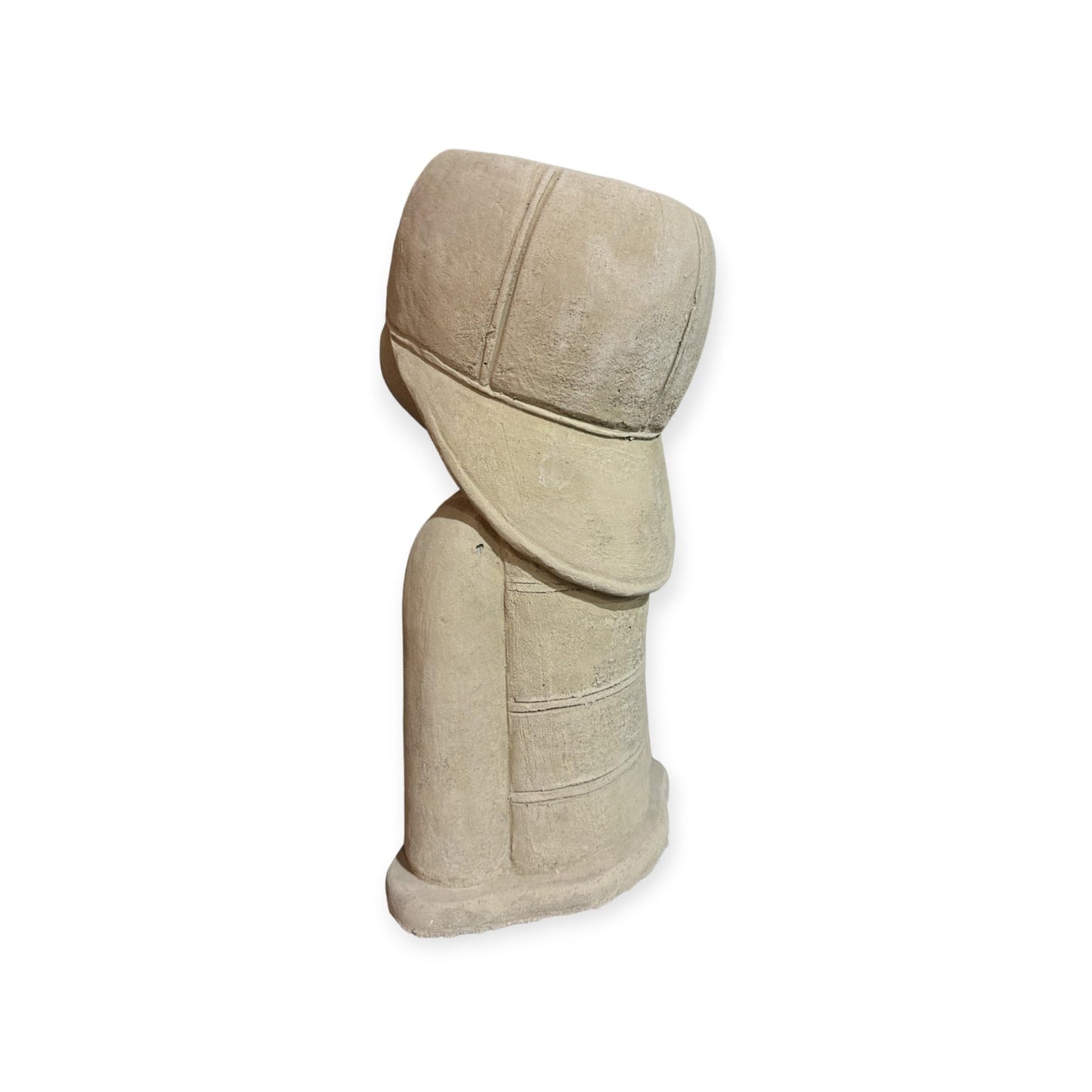 Steinjunge Ben zum Bepflanzen: Massiv, Frostsicher, 15kg, 42x23x15 cm, Eigene Produktion, Mit Wasserablauf