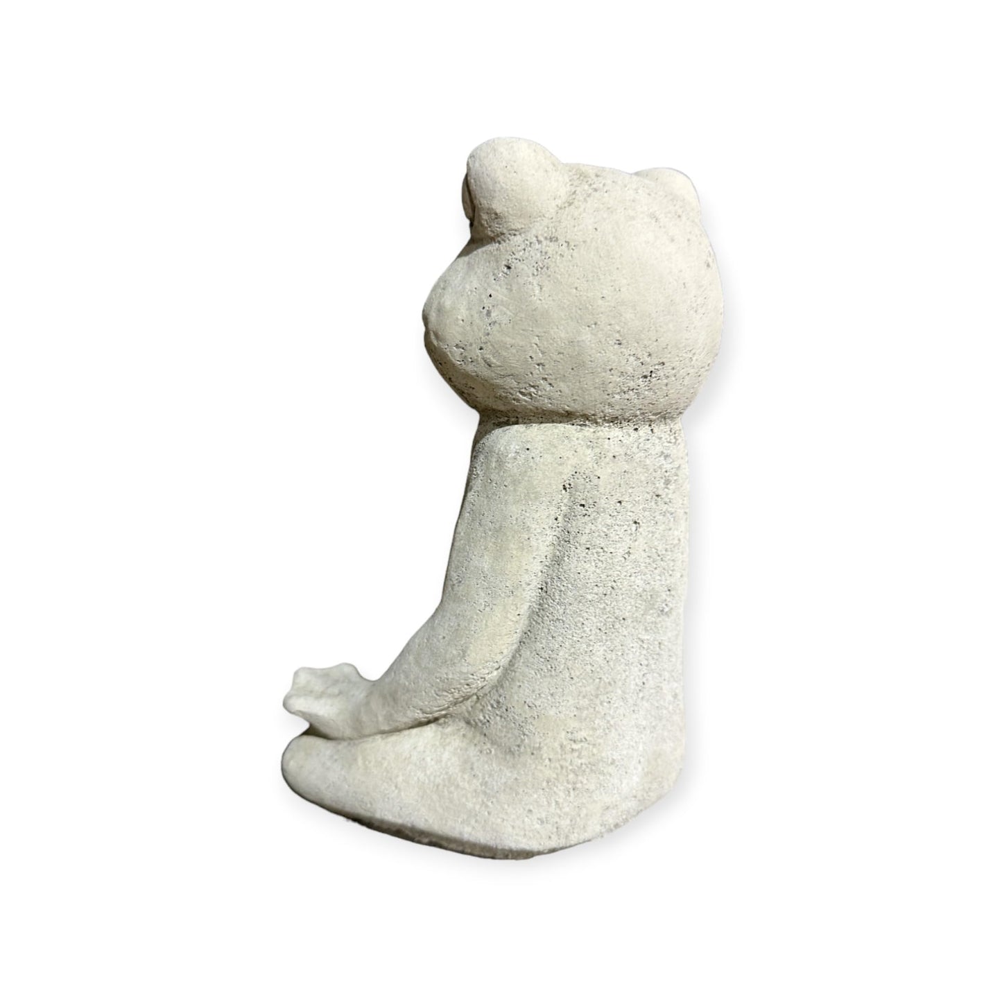 Kleiner Frosch in Yogaposition - Höhe 19cm, Breite 13cm, Tiefe 9cm für Haus und Garten