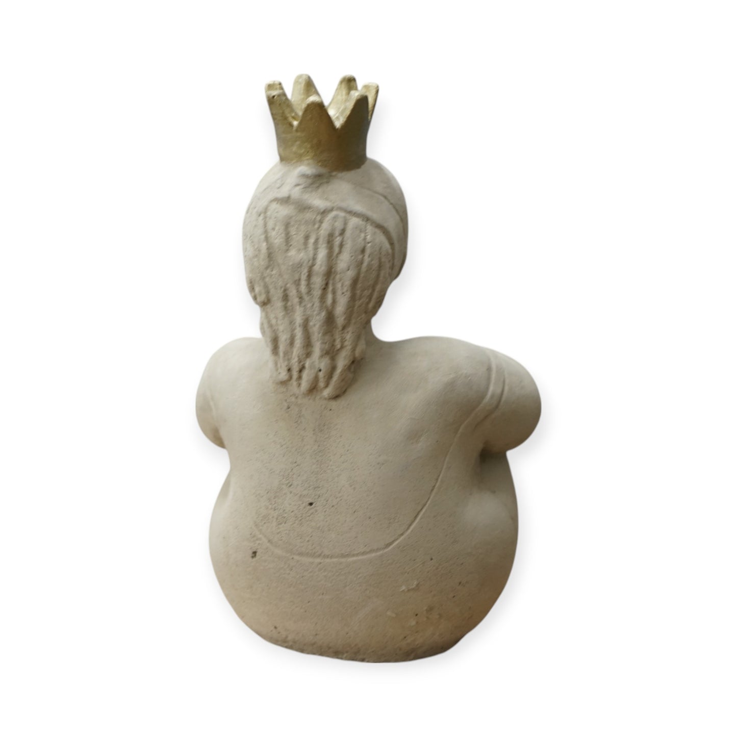 Sitzende Prinzessin Steinfigur – Frostsichere Gartendeko aus Steinguss – Handgefertigt in Deutschland – 28 cm