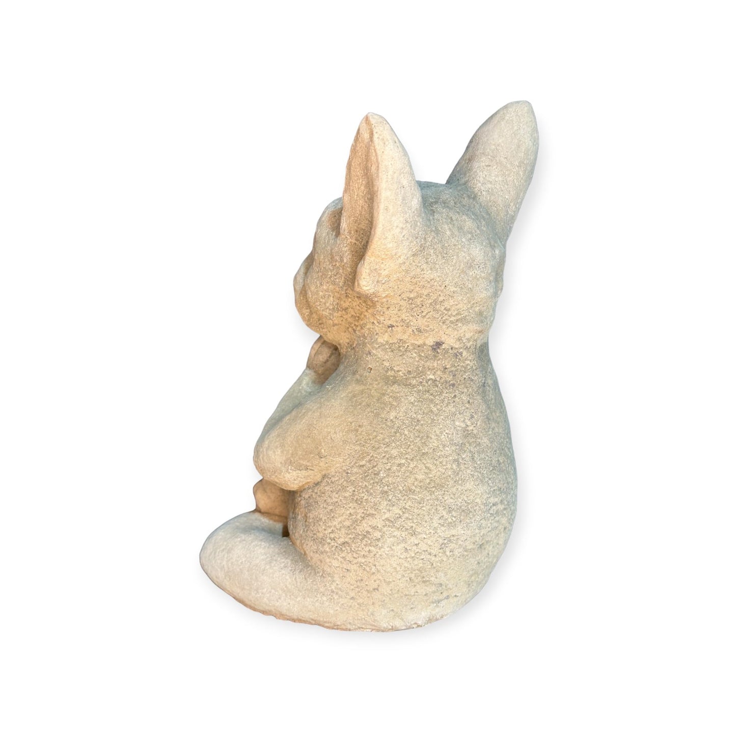 Yoga Französische Bulldogge Massiv Gartenfigur Geschenkidee Höhe 30cm Gewicht ca. 8kg Frenchie