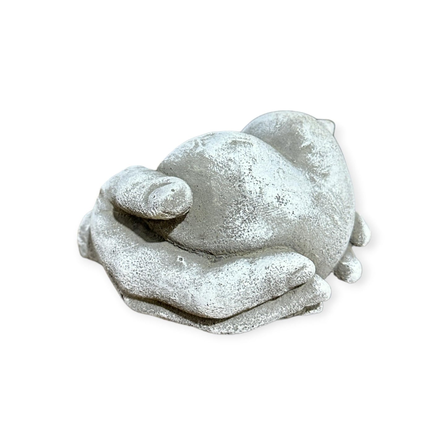 Herz in Hand Steinfigur - Handgefertigtes, Frostsicheres Betonherz aus Deutscher Produktion - 10/17/17 cm, Ca. 2,2 kg für Innen/Außenbereich
