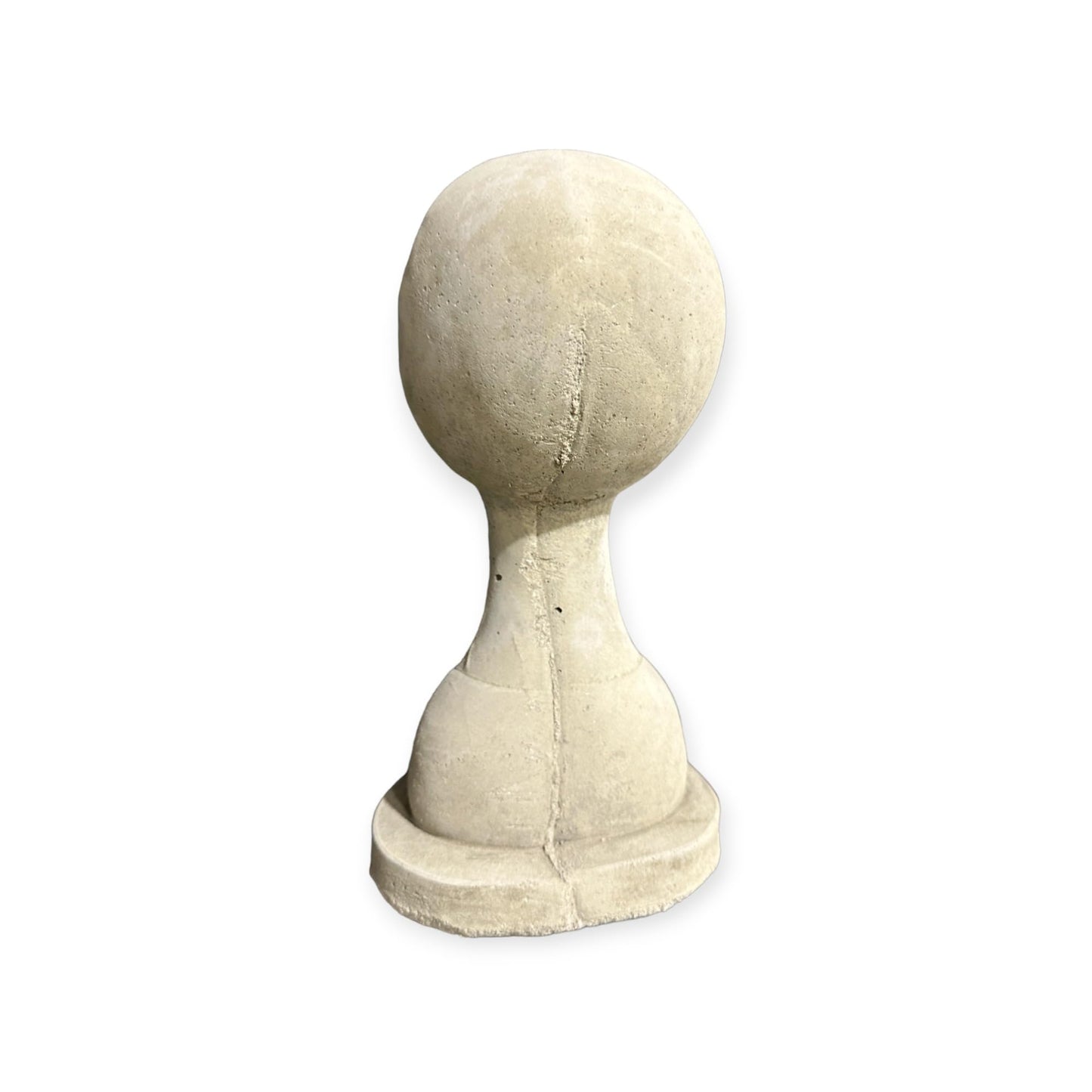 Frostbeständige Frauenkopf-Büste mit Kussmund (3,25 kg, Höhe 27 cm, Breite 13 cm, Tiefe 10 cm)