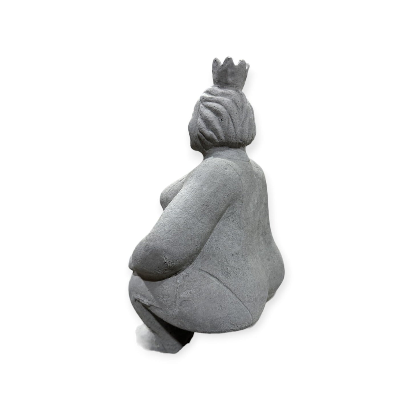 Kantenhocker - Eva auf Kante sitzend - Massiver Steinguss aus eigener Produktion in Deutschland - H/B/T 40/12/15 cm, ca. 4,4 kg