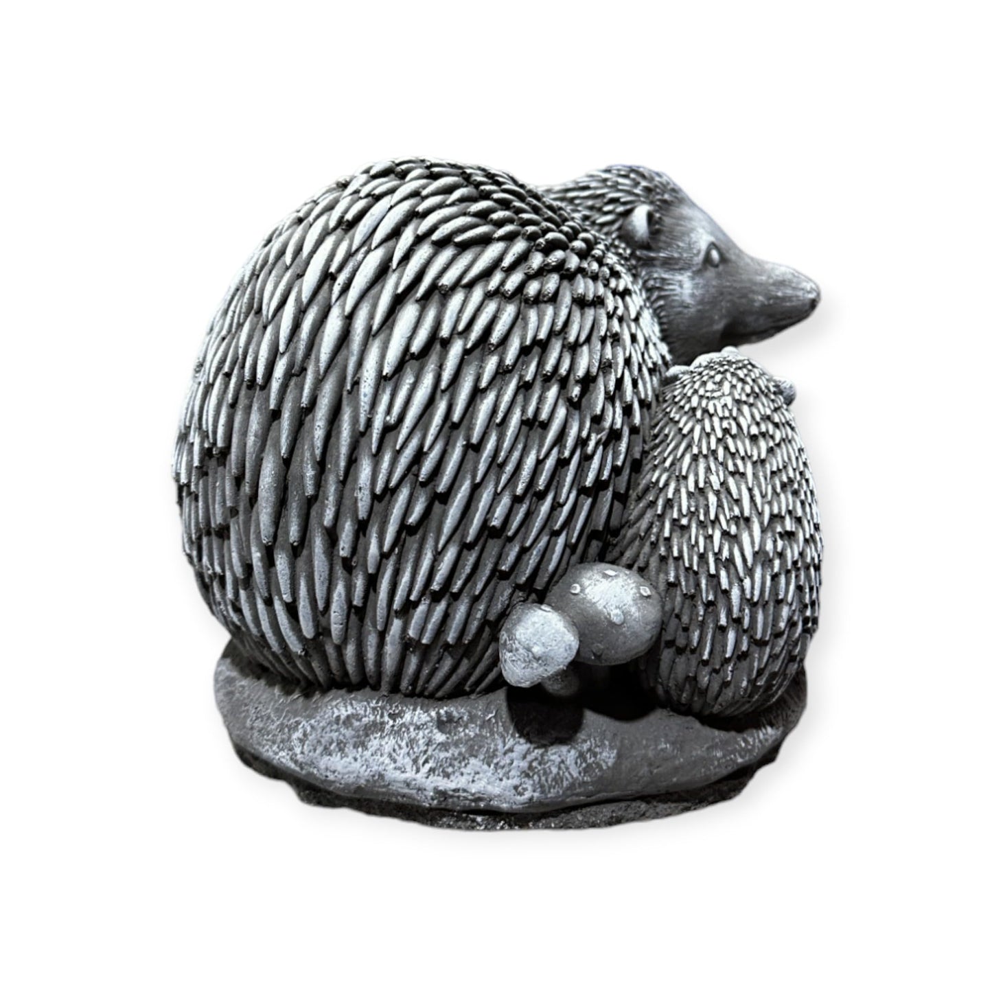 Igel mit Jungem - Frostsichere Steinfigur aus Beton Maße Höhe/Breite/Tiefe: 12/20/14 cm Gewicht ca. 3,75 kg