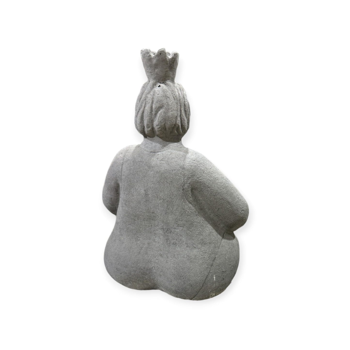 Kantenhocker - Eva auf Kante sitzend - Massiver Steinguss aus eigener Produktion in Deutschland - H/B/T 40/12/15 cm, ca. 4,4 kg