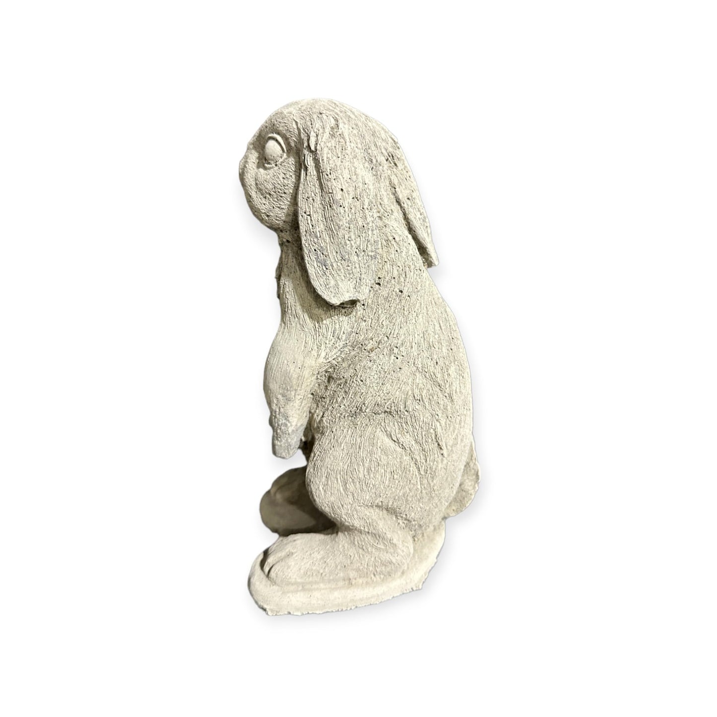 Kleiner Stehender Hase Hazel: Steinguss, 1,6kg, 21x10x11cm - Frostsicher & Witterungsbeständig für Haus und Garten, Steinfigur