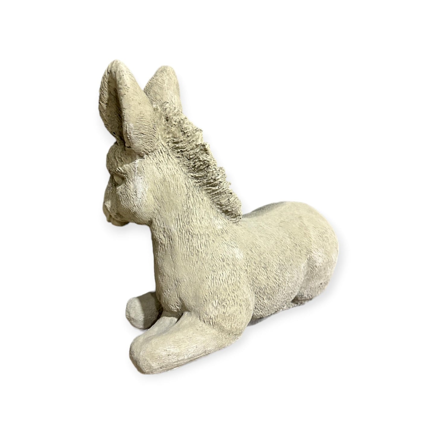 Liegender Esel aus Stein - Natürlicher Charme für Ihren Garten (H/B/T: 26/32/17 cm)