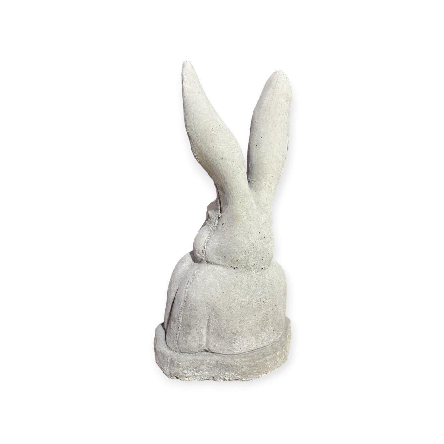 Kleiner aufgestützter Hase - Steinfigur mit stehenden Ohren (H/B/T: 31/17/13 cm, 3,5 kg) Steinguss für Haus und Garten