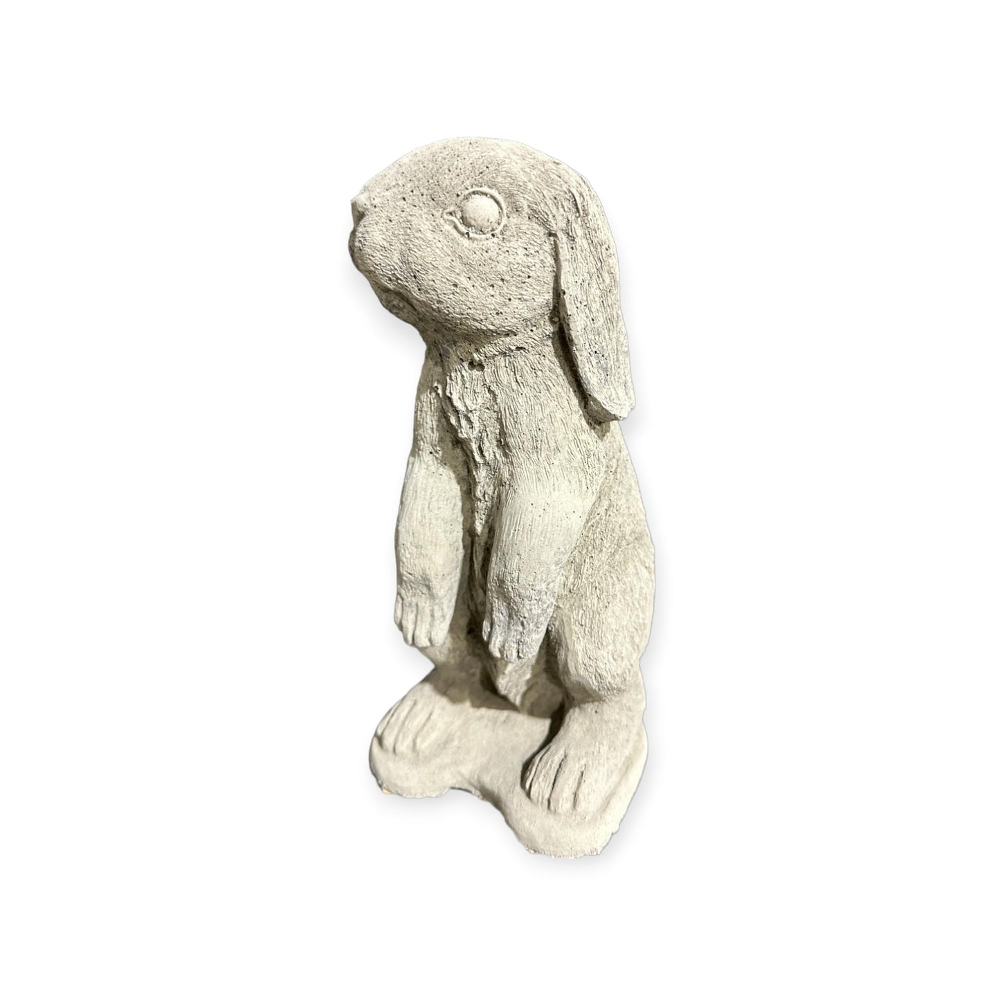 Kleiner Stehender Hase Hazel: Steinguss, 1,6kg, 21x10x11cm - Frostsicher & Witterungsbeständig für Haus und Garten, Steinfigur