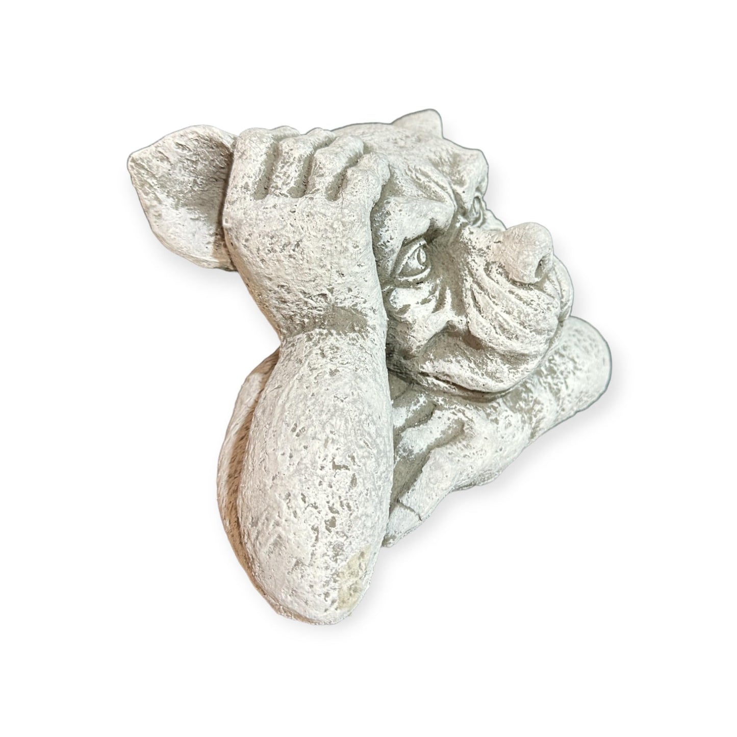 Gargoyle Torwächter: Massiver Steinguss, 4,5kg, 16x28x14 cm, Frostsicher