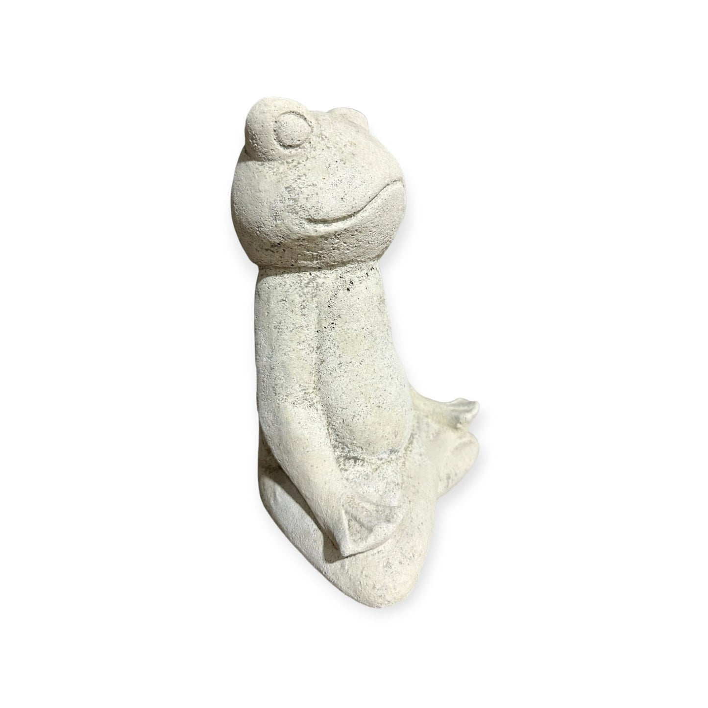 Kleiner Frosch in Yogaposition - Höhe 19cm, Breite 13cm, Tiefe 9cm für Haus und Garten