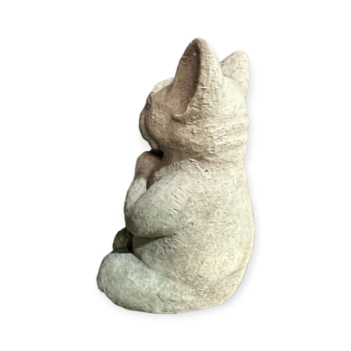 Mini Yoga Französische Bulldogge Massiv Gartenfigur Geschenkidee Höhe 14cm Gewicht ca. 1kg Frenchie