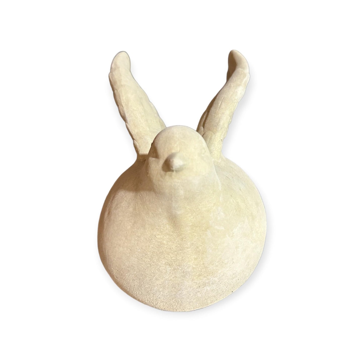 Steinfigur Dicke Taube - Massiver Steinguss, Frost- & Witterungsbeständig - H 18cm B 14cm T 23cm