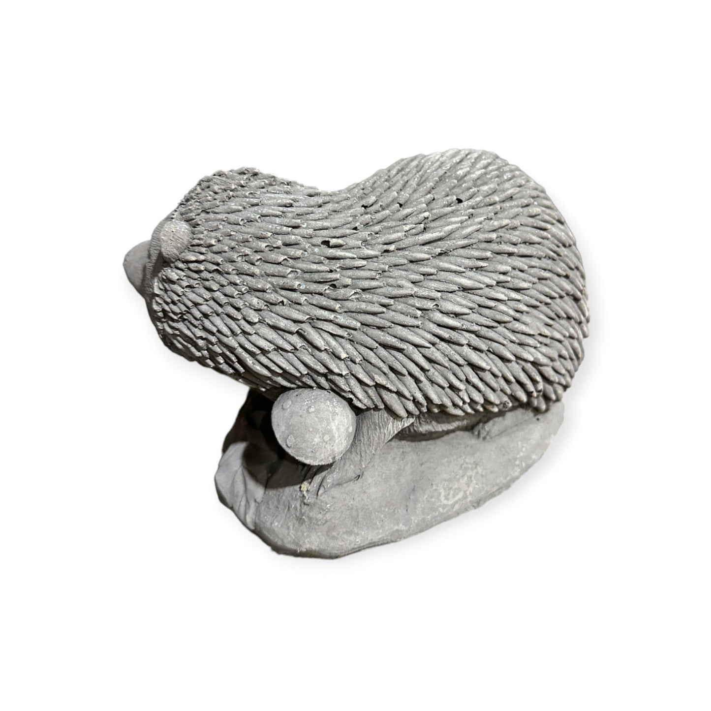 Liebevolle Igel-Familie - Steinfigur für unvergessliche Gärten (Maße: H/B/T 12/20/14 cm, ca. 3,75 kg)