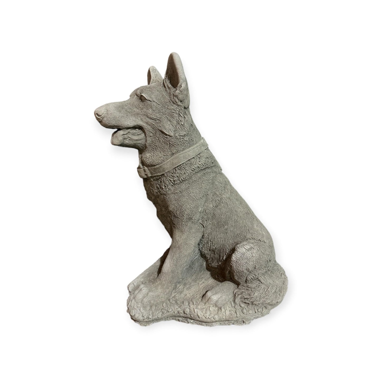 Imposante Steinfigur Deutscher Schäferhund: 15kg, 42x20x29 cm, Frostsicher, Witterungsbeständig