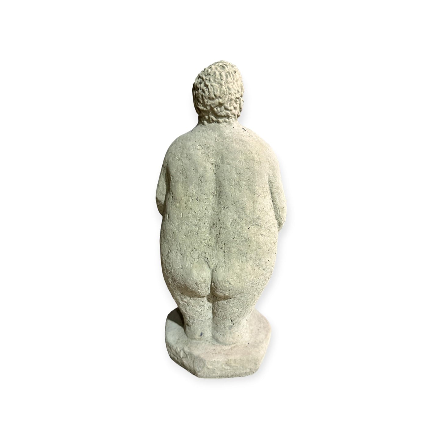 Steinfigur Dicke Dame stehend - Aus frostsicherem Steinguss (Höhe 32cm / Breite 14cm / Tiefe 11cm)