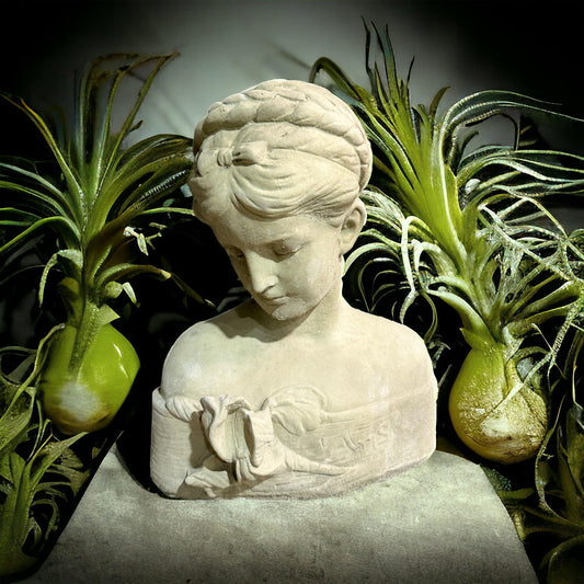 Wunderschöne Büste der Göttin Iris - Höhe 28cm, Breite 21cm, Tiefe 14cm