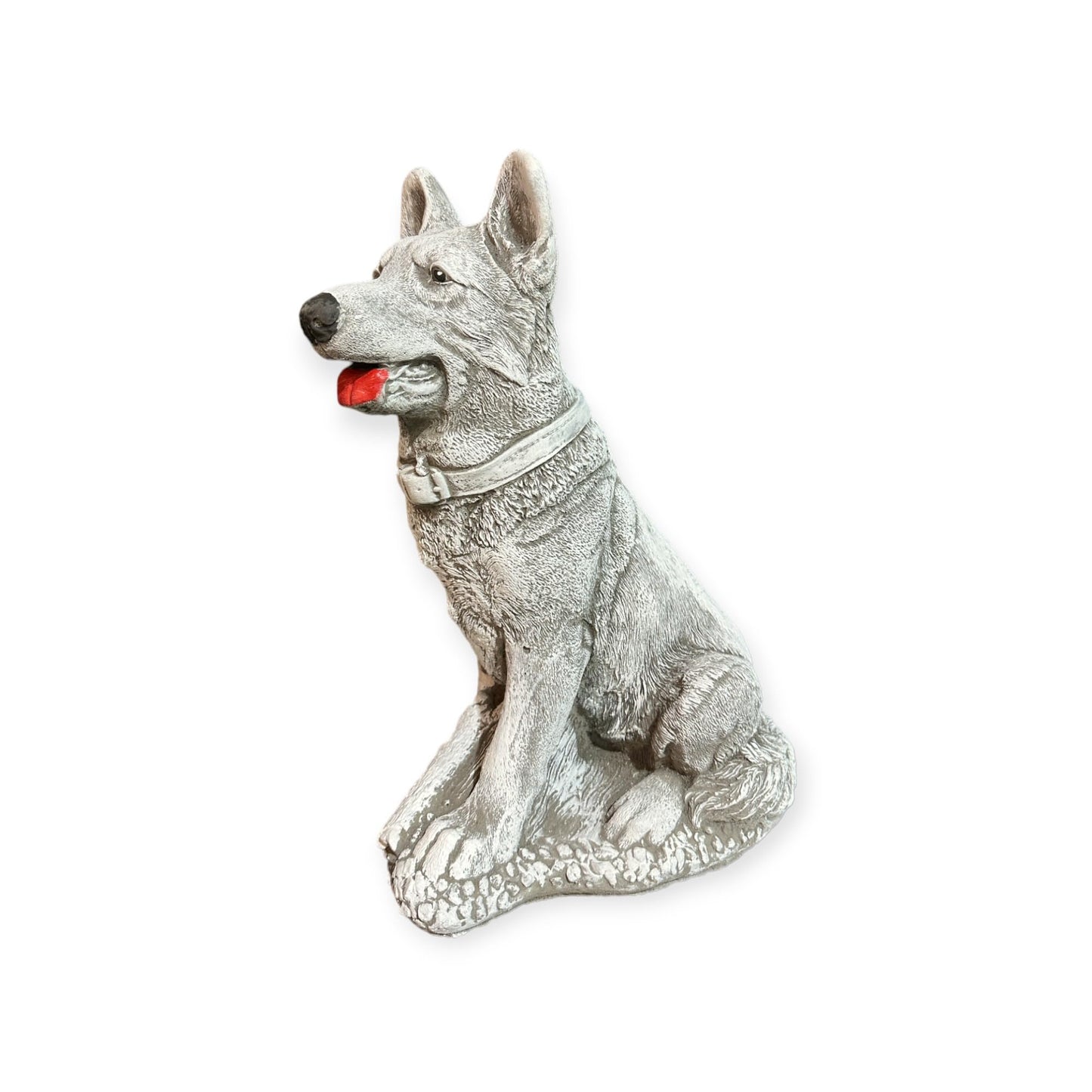 Imposante Steinfigur Deutscher Schäferhund: 15kg, 42x20x29 cm, Frostsicher, Witterungsbeständig, Haus und Garten