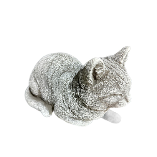Steinfigur Katze Mia für Garten und Terrasse aus frostsicherem Steinguss…