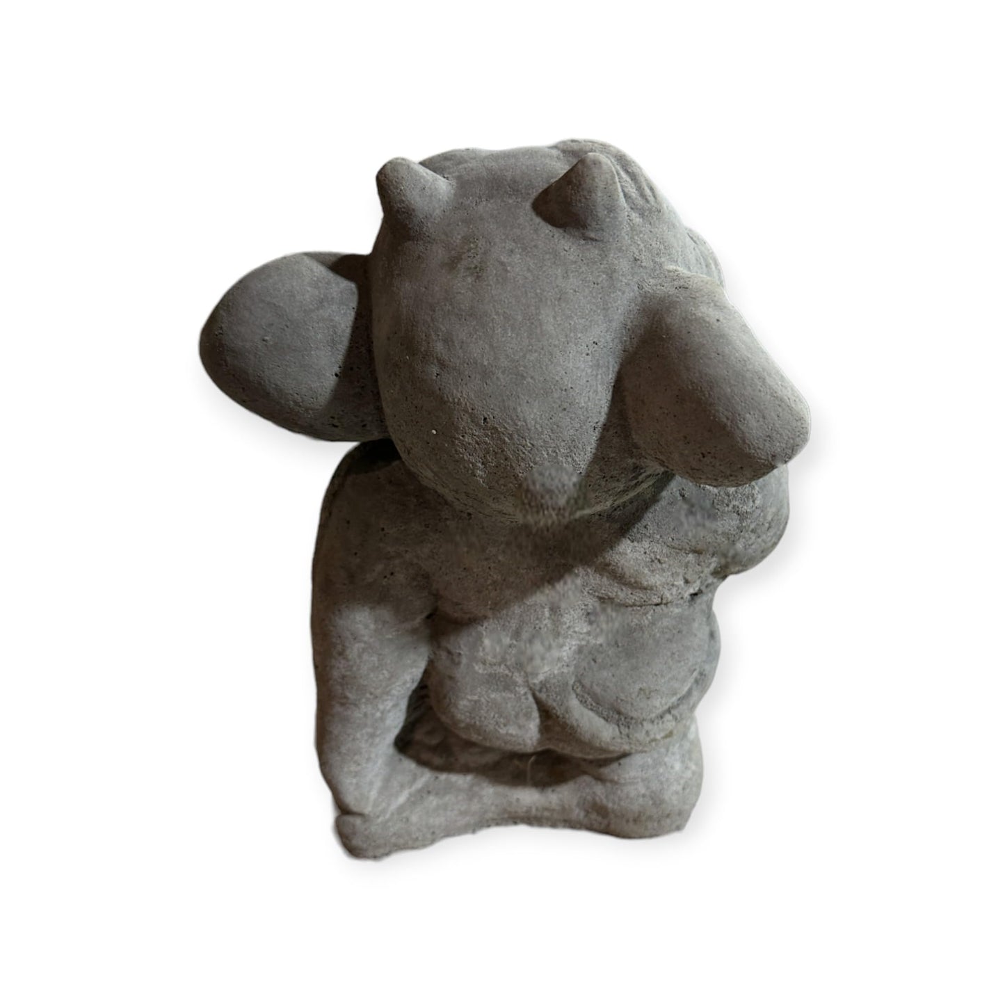 Frecher Gnom Stinkefinger - Handgefertigte, Frostsichere Beton-Steinfigur aus Deutscher Produktion - 24/16/16 cm, Ca. 4,5 kg